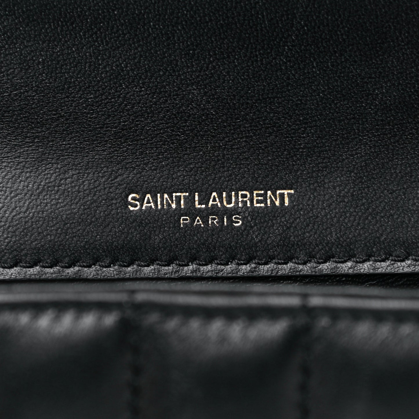 Lambskin Matelasse Monogram Small Vicky Chain Bag Black
