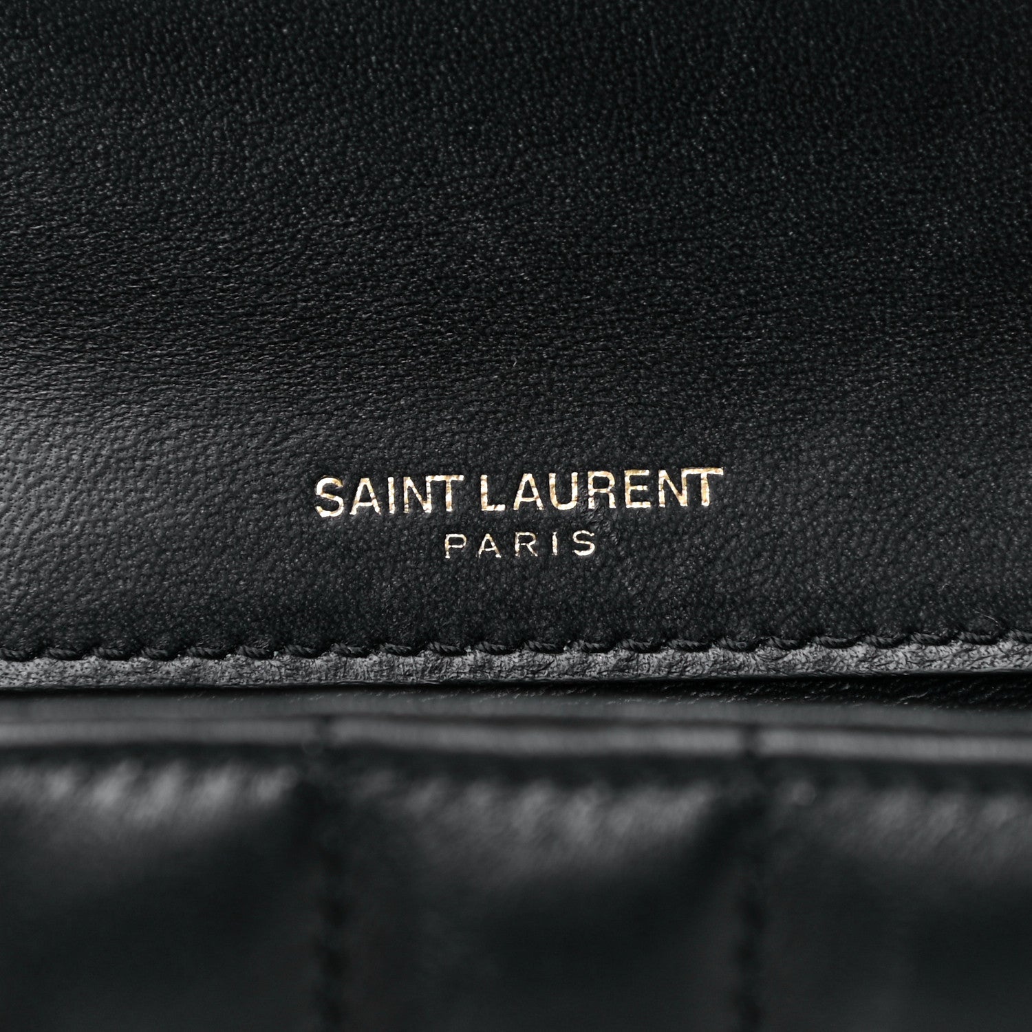 Saint Laurent Lambskin Matelasse Monogram Small Vicky Chain Bag Black 8 of 17