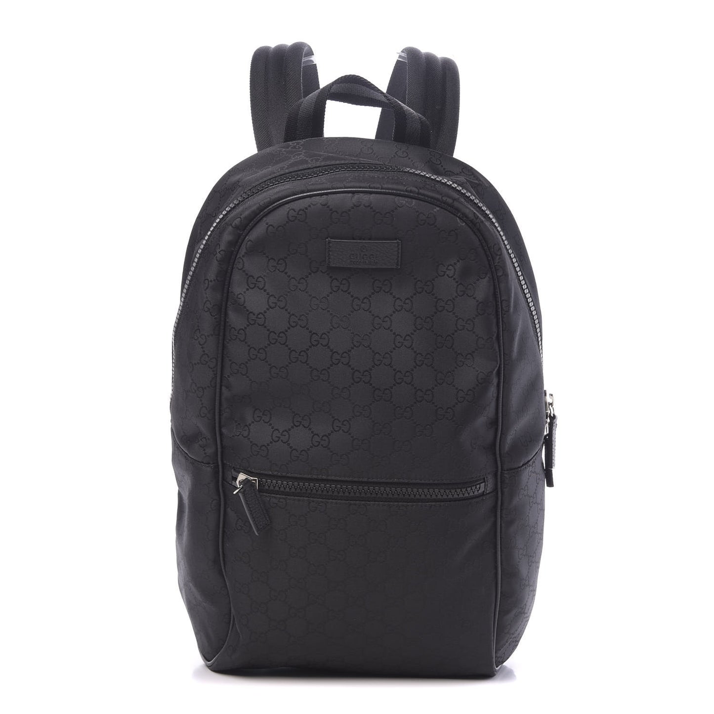 Nylon Monogram Slim Backpack Black