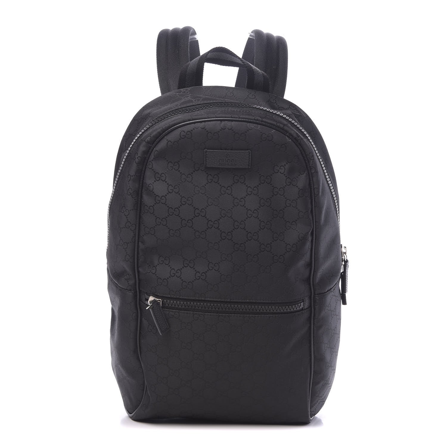 Gucci Nylon Monogram Slim Backpack Black 1 of 9