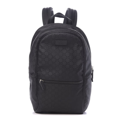 Gucci Nylon Monogram Slim Backpack Black 1 of 9
