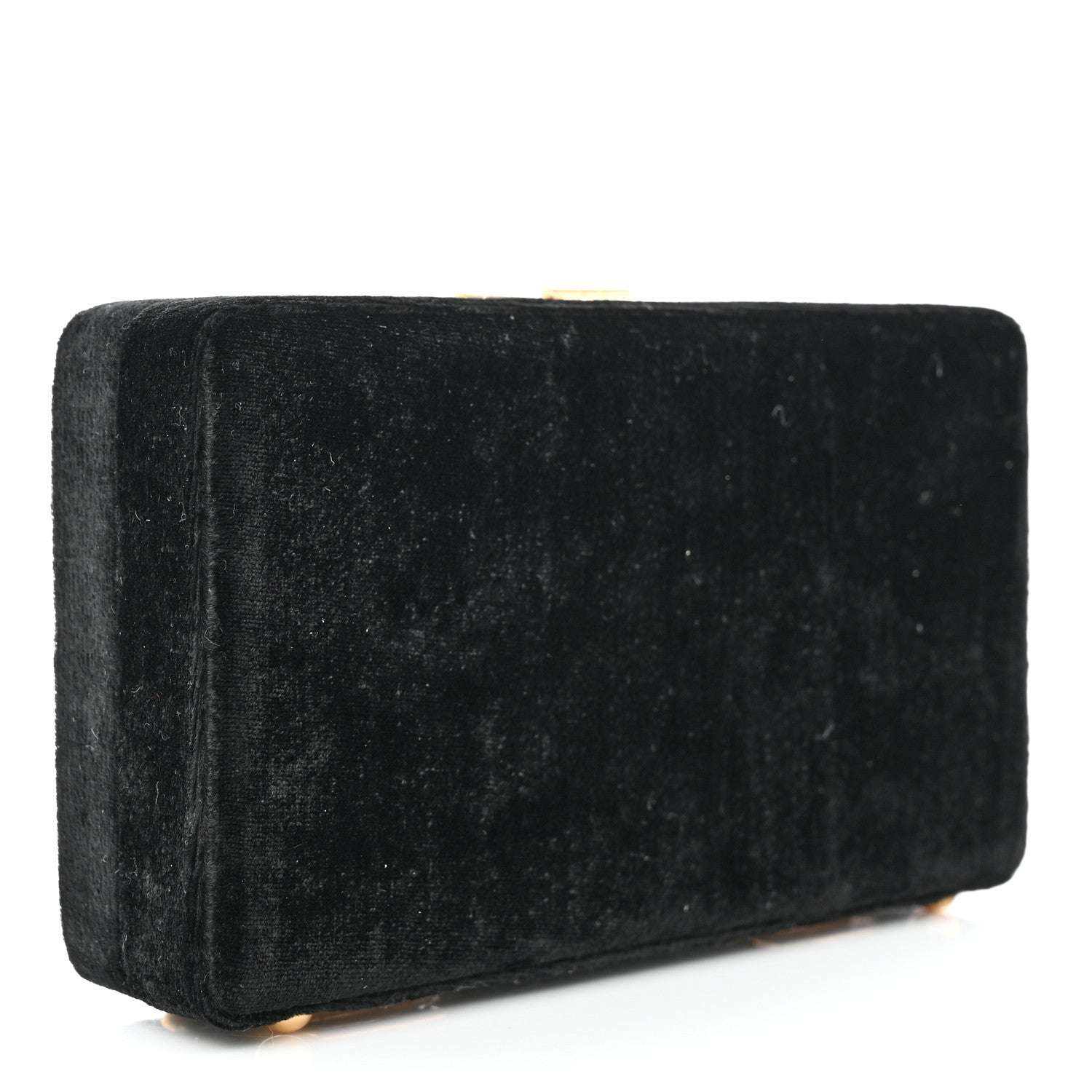 Dolce & Gabbana Velvet Crystal Floral Dolce Box Clutch Black 3 of 9