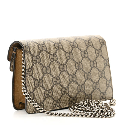 Gucci GG Supreme Monogram Super Mini Dionysus Shoulder Bag Taupe 3 of 12