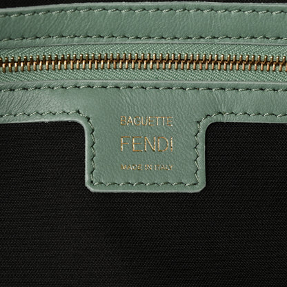 Fendi Nappa FF 1974 Embossed Baguette Menta 6 of 10
