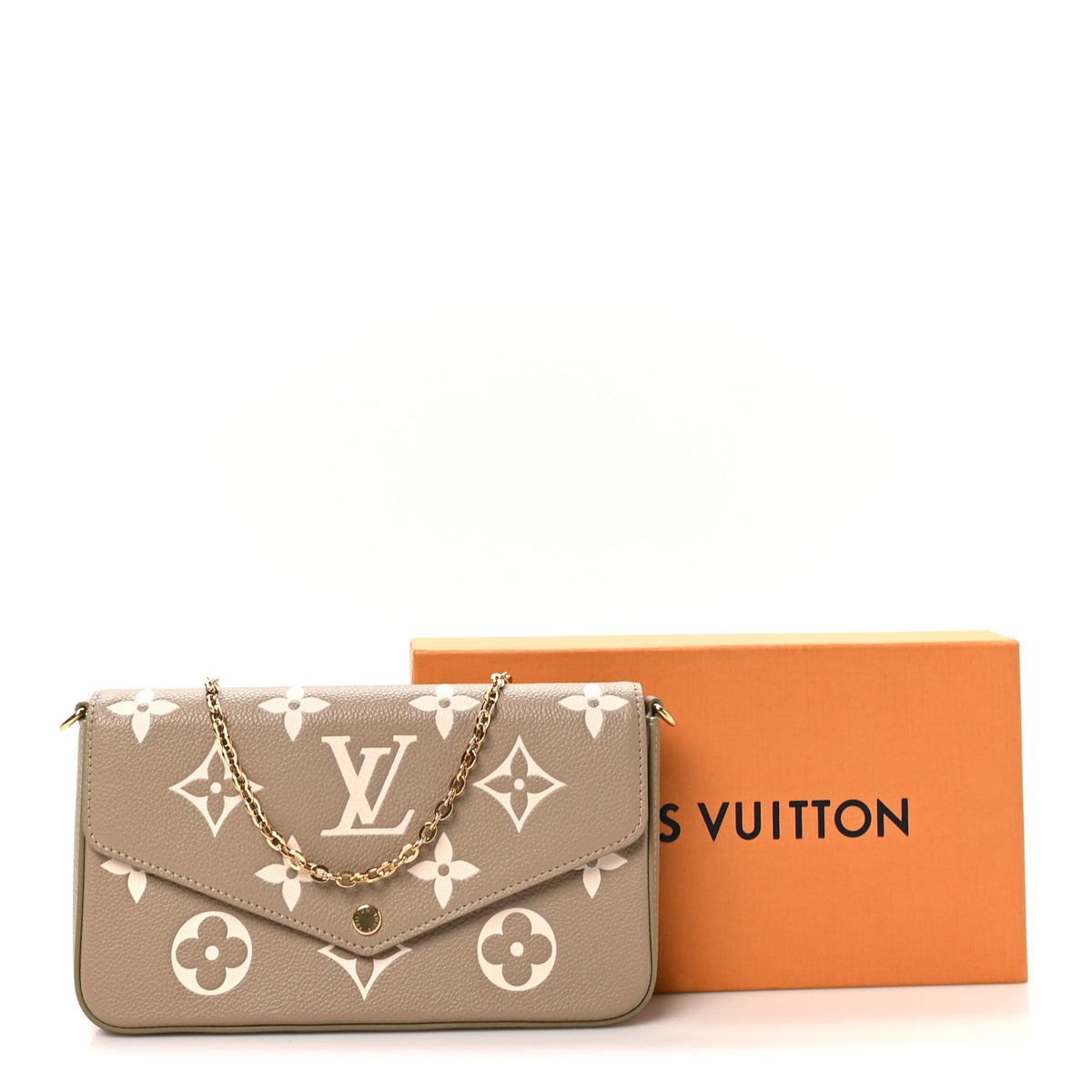 Empreinte Monogram Giant Felicie Pochette Khaki Creme