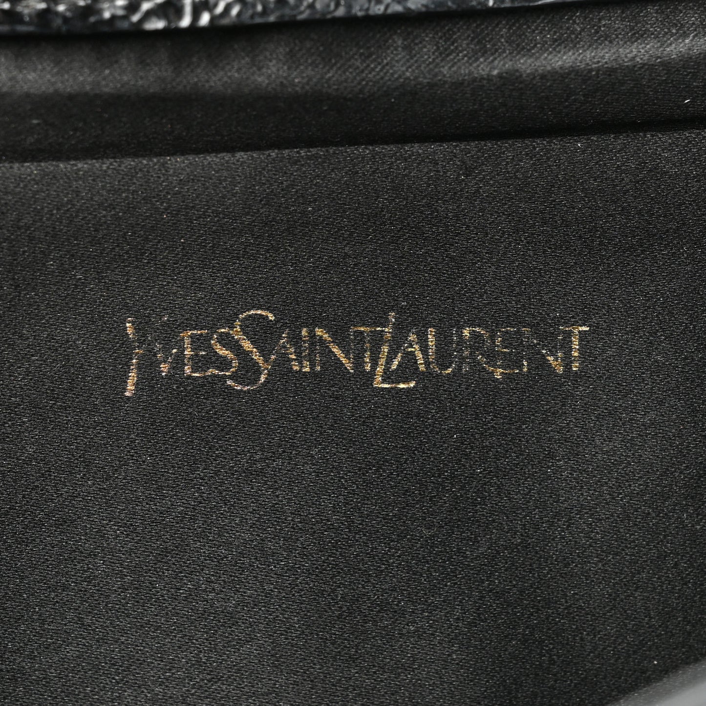 Textured Patent Monogram Large Belle De Jour Clutch Black