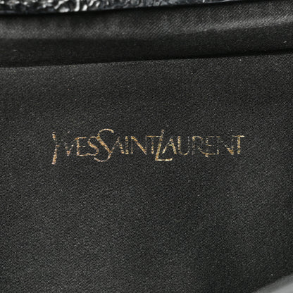 Saint Laurent Textured Patent Monogram Large Belle De Jour Clutch Black 8 of 12