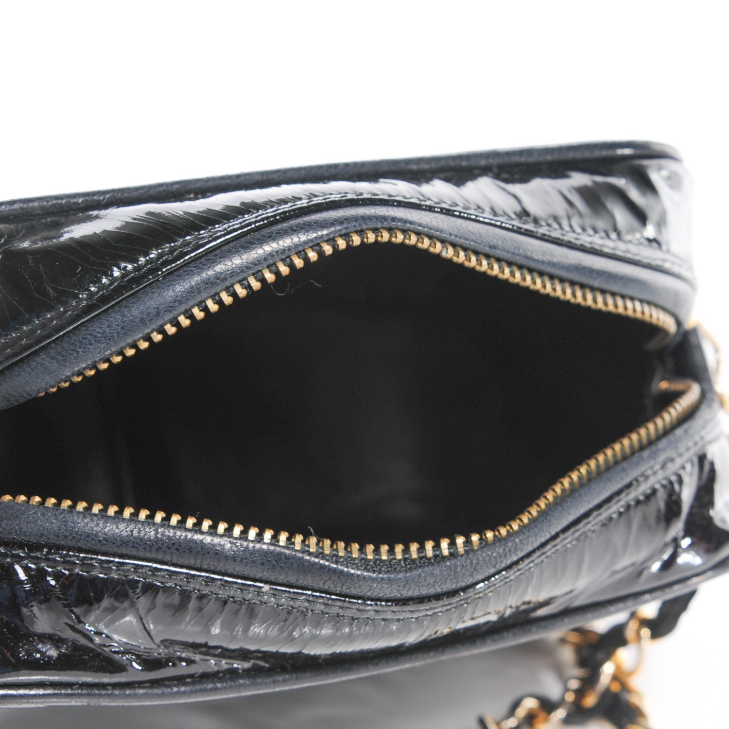 Chanel Patent CC Camera Case Black 4 of 6