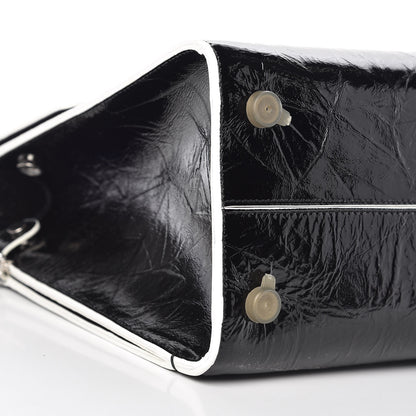 Christian Dior Crinkled Calfskin Medium Diorever Flap Black 9 of 11