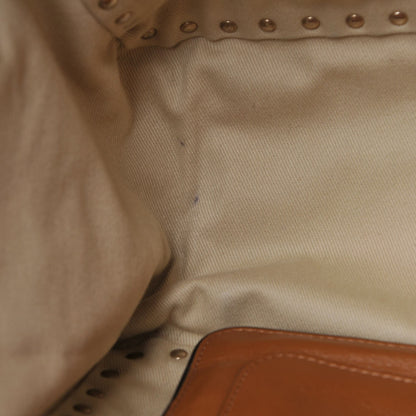 Valentino Garavani Vitello Medium Rockstud Tote Tan 8 of 9