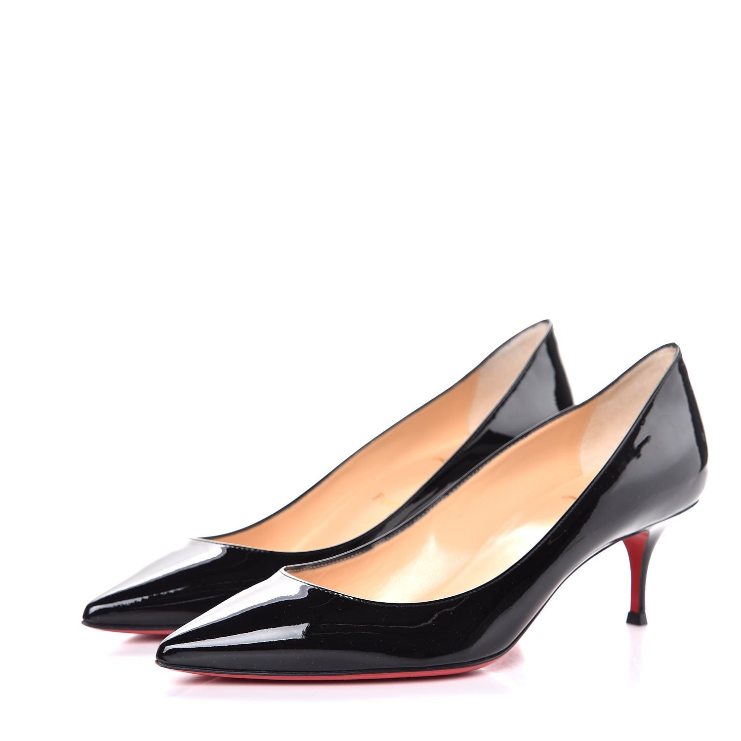 Christian Louboutin Patent Pigalle Follies 55 Pumps 39 Black 3 of 8