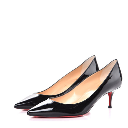 Christian Louboutin Patent Pigalle Follies 55 Pumps 39 Black 3 of 8