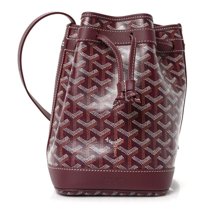 Goyard Goyardine Petit Flot Bucket Bag PM Burgundy 1 of 9