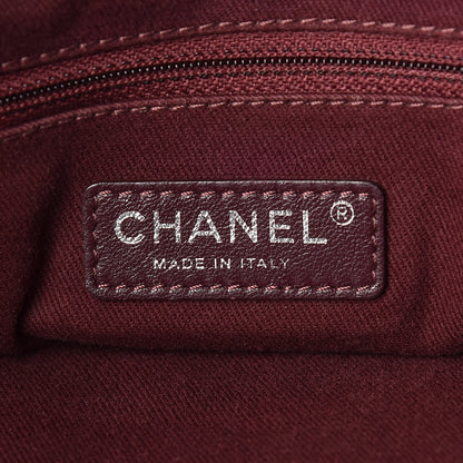Chanel Calfskin Coated Canvas Quilted Tote Black 6 of 19