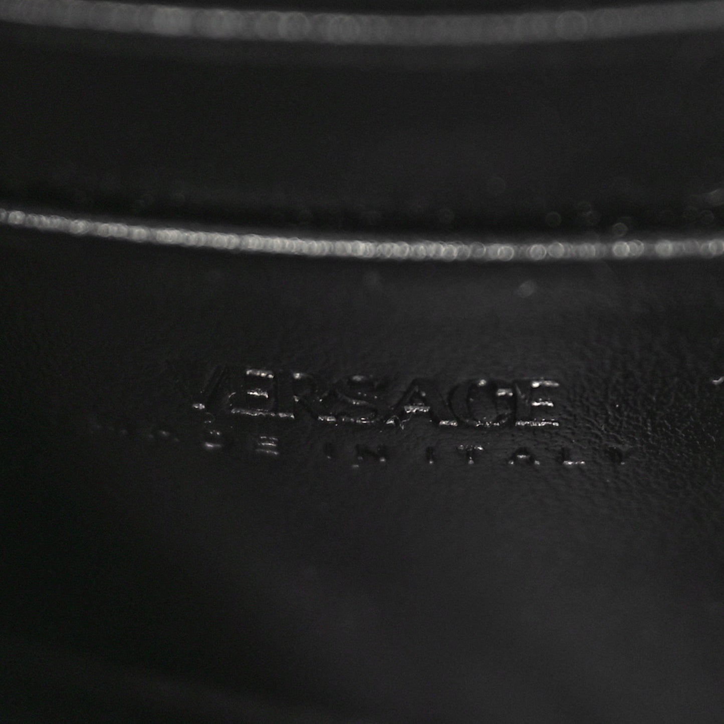 Coated Canvas La Greca Signature Wallet On Chain Black Pink