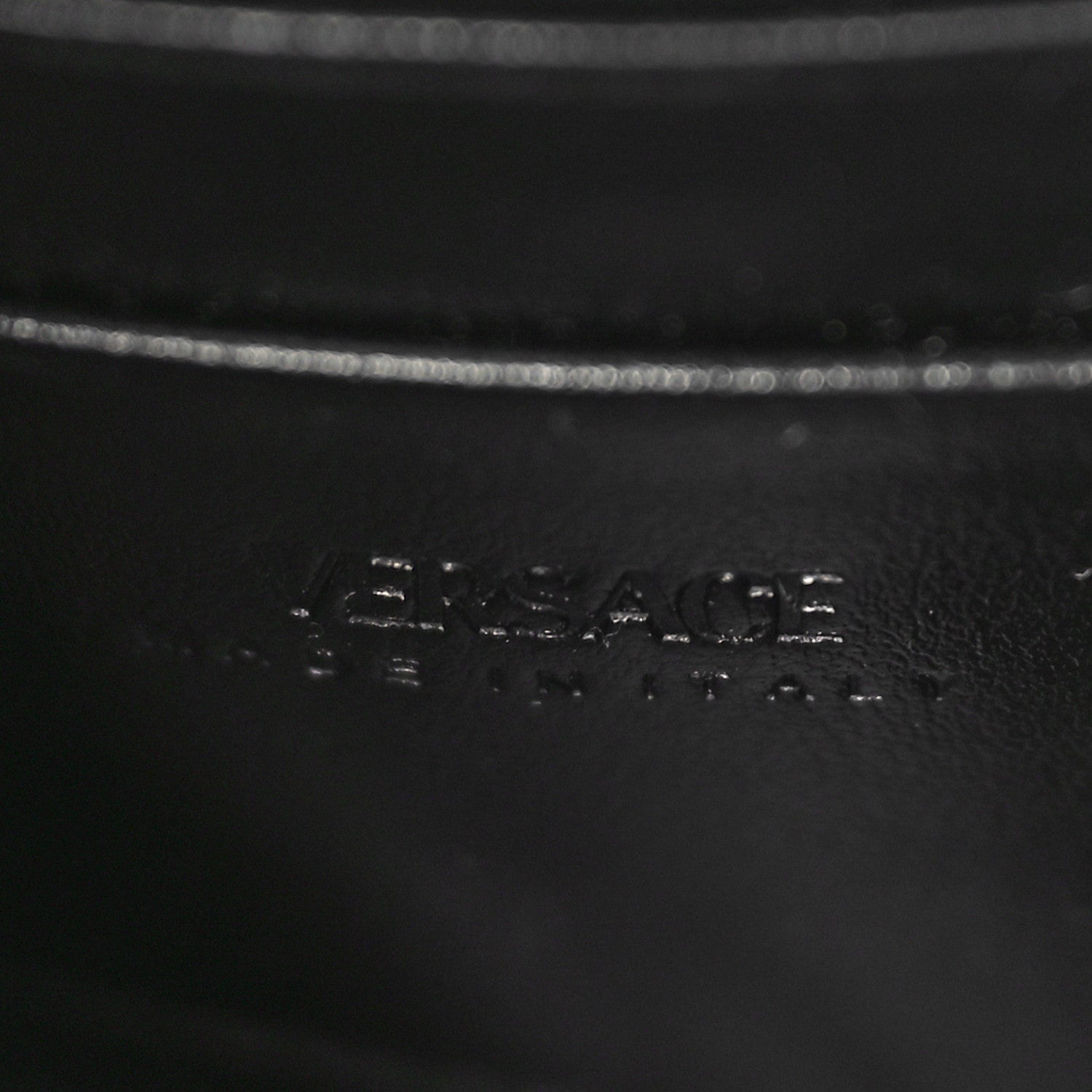 Versace Coated Canvas La Greca Signature Wallet On Chain Black Pink 6 of 8