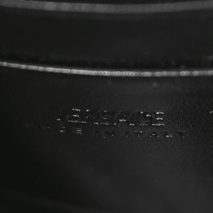 Versace Coated Canvas La Greca Signature Wallet On Chain Black Pink 6 of 8