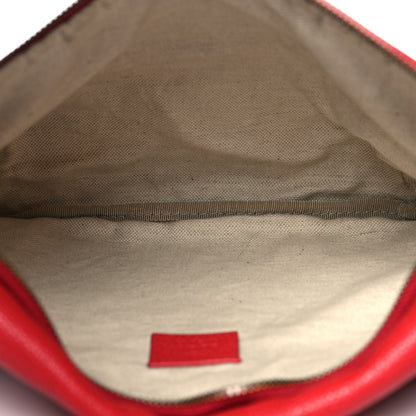 Gucci Grained Calfskin Logo Belt Bag Hibiscus Red 5 of 11