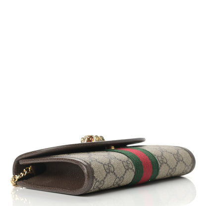 Gucci GG Supreme Monogram Web Mini Rajah Slim Flap Shoulder Bag Beige New Acero 3 of 8