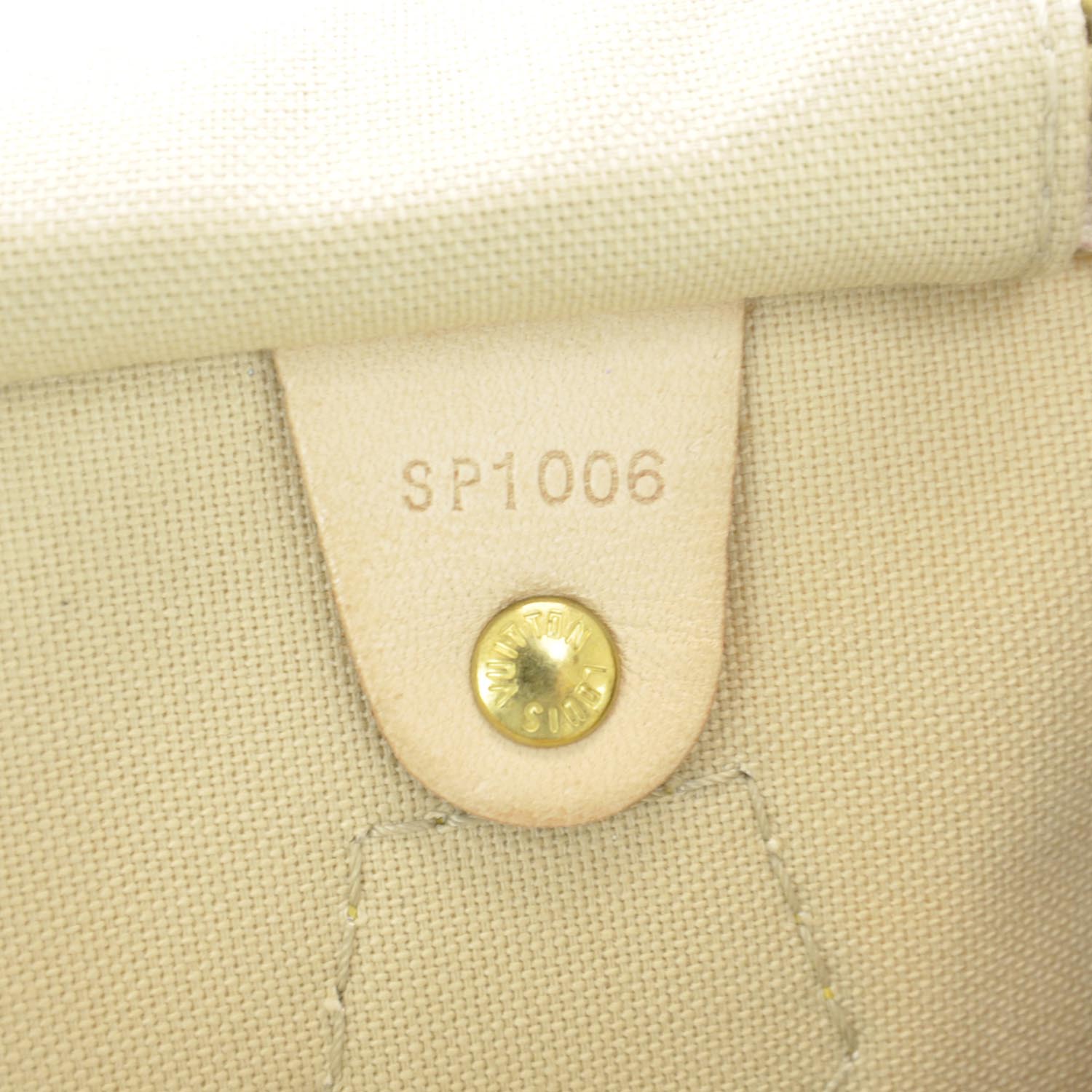 Louis Vuitton Damier Azur Speedy 30 9 of 9
