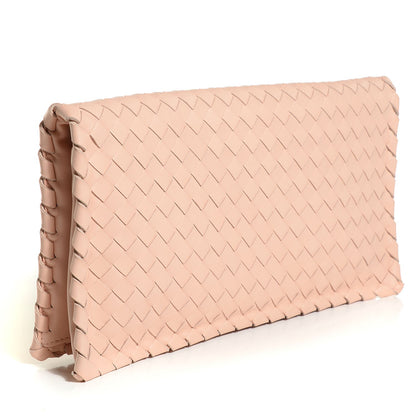 Bottega Veneta Nappa Intrecciato Turnlock Clutch Flamingo 2 of 7