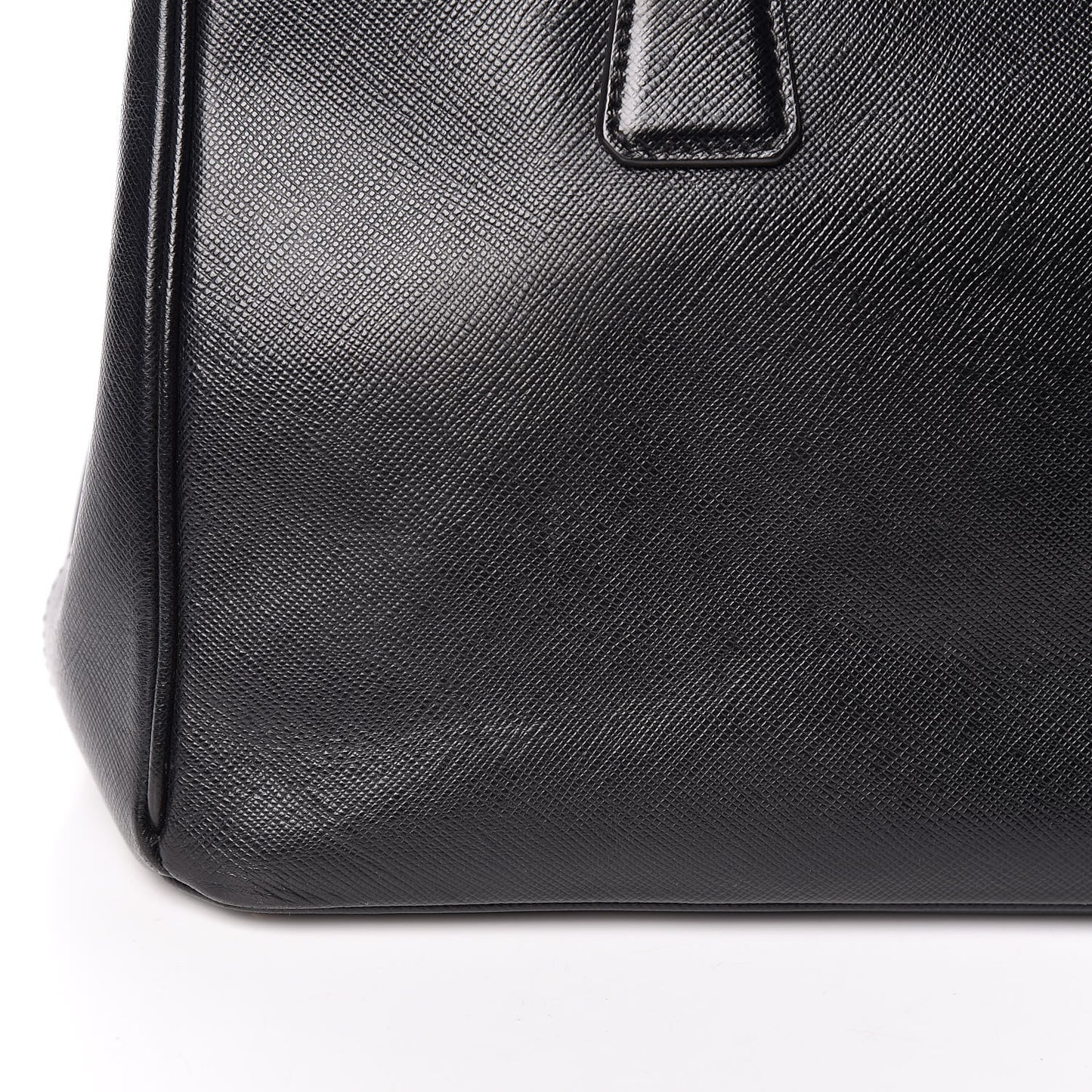 Saffiano Small Galleria Double Zip Tote Black