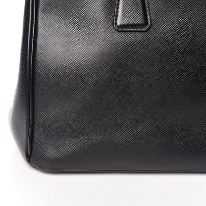 Prada Saffiano Small Galleria Double Zip Tote Black 16 of 20