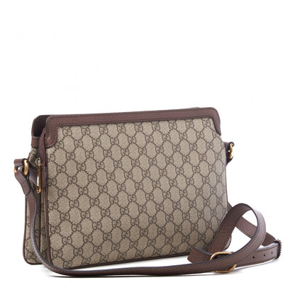 Gucci GG Supreme Monogram Web Medium Ophidia Shoulder Bag Beige New Acero 2 of 8