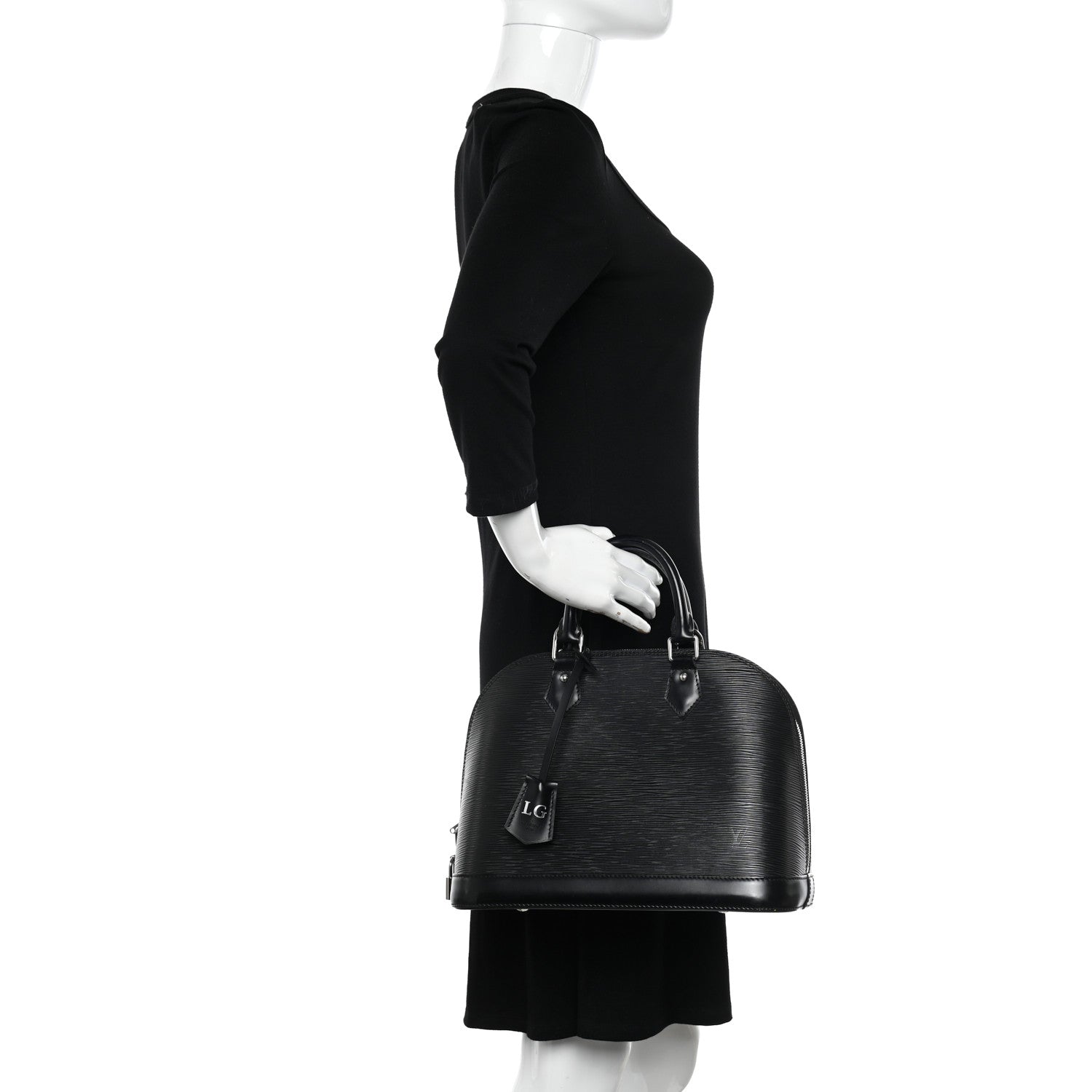 Louis Vuitton Epi Alma PM Black 2 of 12