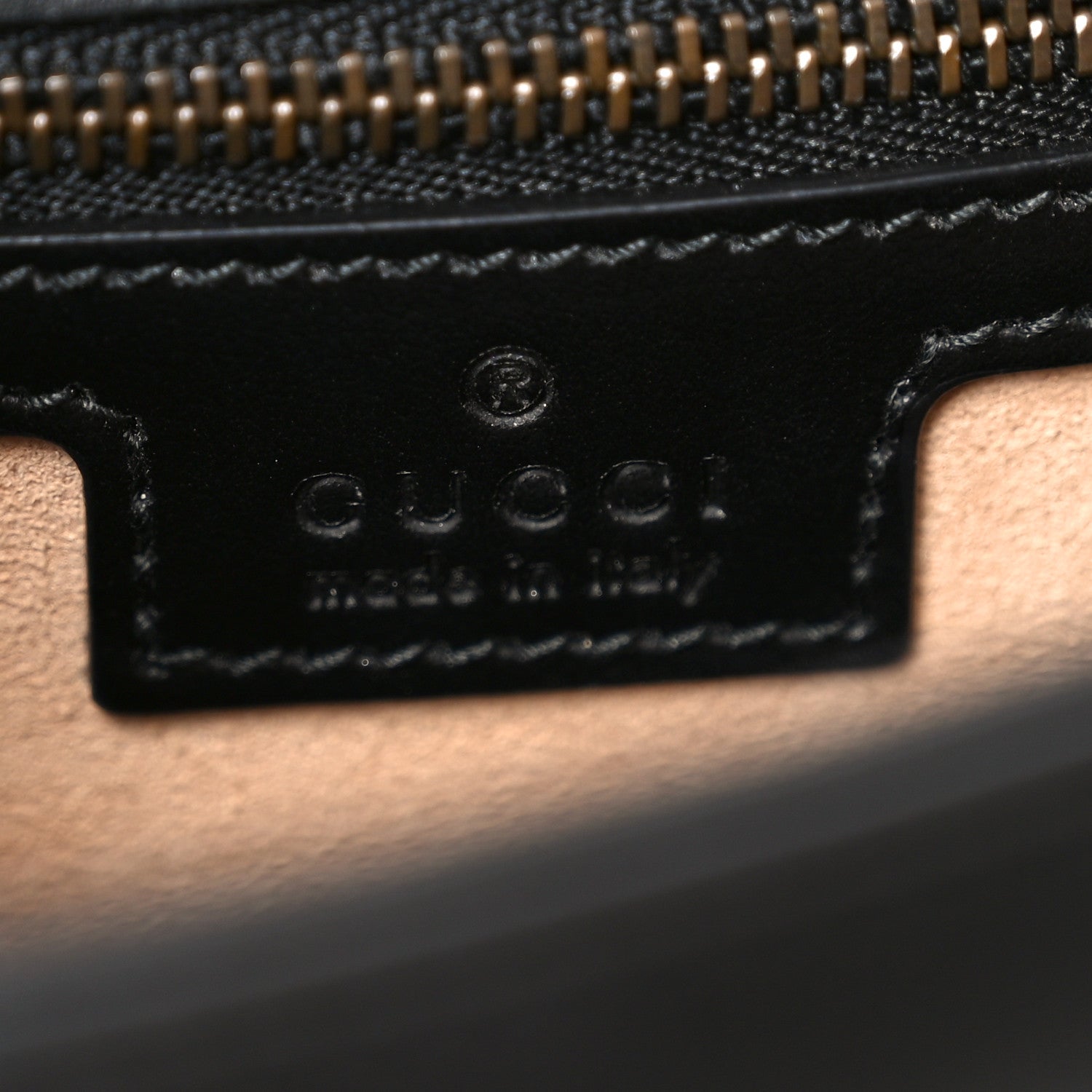 Gucci Calfskin Matelasse Small GG Marmont Top Handle Shoulder Bag Black 6 of 11