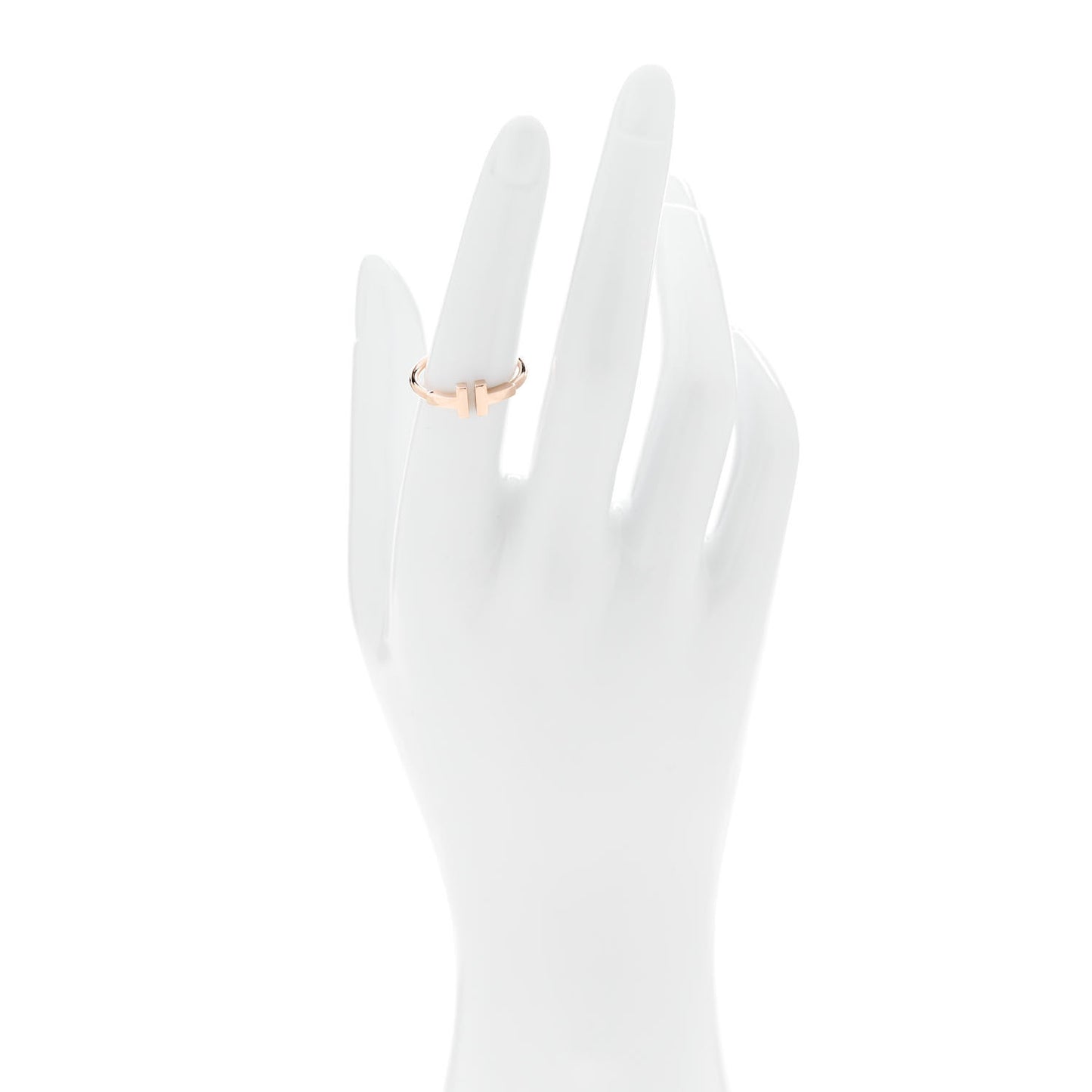 18K Rose Gold T Wire Ring 53 6.5