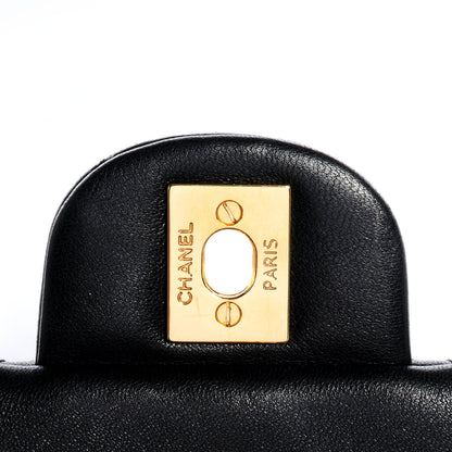 Chanel Lambskin Quilted East West Flap Black 7 of 8