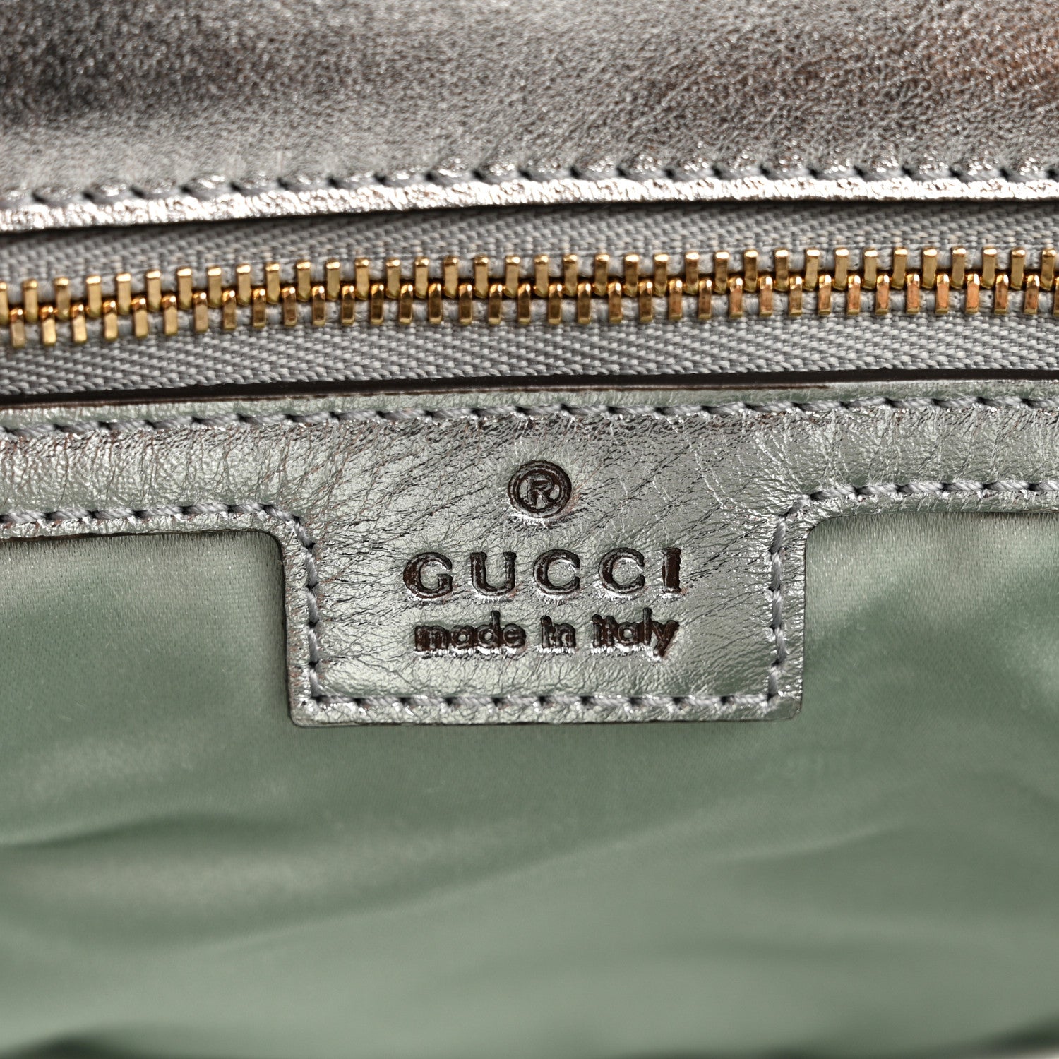 Gucci Iridescent Nappa Chevron Matelasse Small GG Marmont Shoulder Bag Iridescent Snow Light Blue 6 of 10