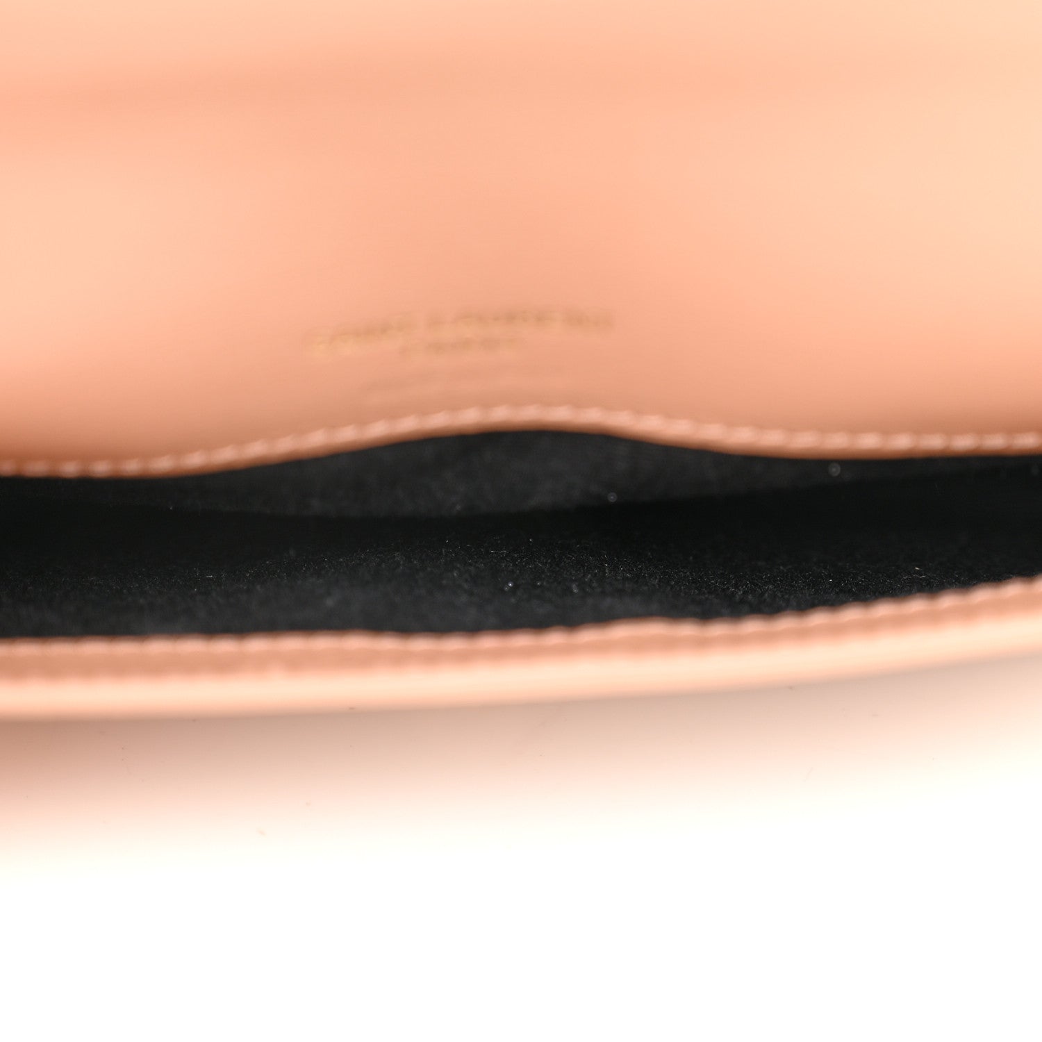 Saint Laurent Smooth Calfskin Monogram Phone Holder Crossbody Vintage Peach 5 of 11