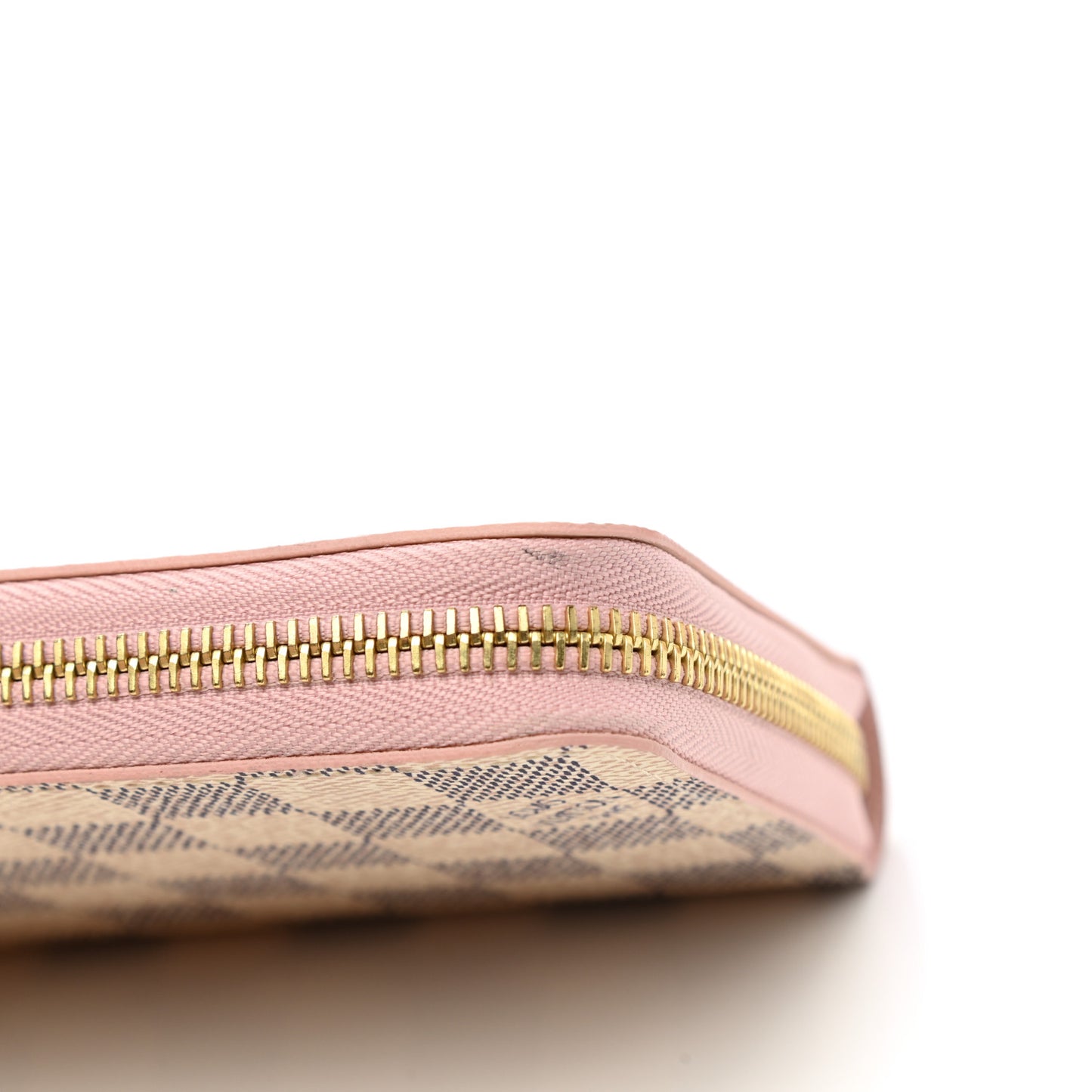 Damier Azur Zippy Wallet Rose Ballerine
