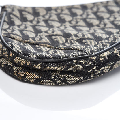 Christian Dior Monogram Mini Saddle Pochette Navy 10 of 11