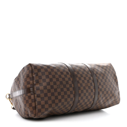 Louis Vuitton Damier Ebene Keepall Bandouliere 55 4 of 16