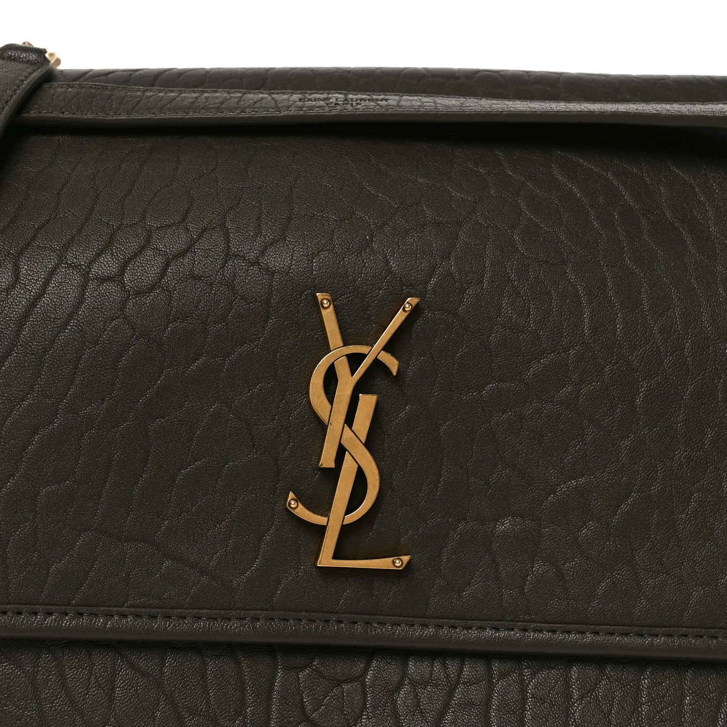 Saint Laurent Grained Lambskin Monogram Large Niki Chain Satchel Light Musk 8 of 10