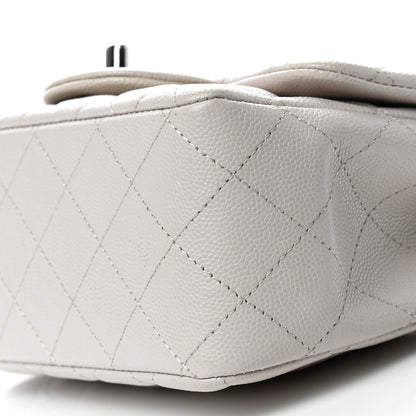 Chanel Caviar Quilted Mini Square Flap White 9 of 9