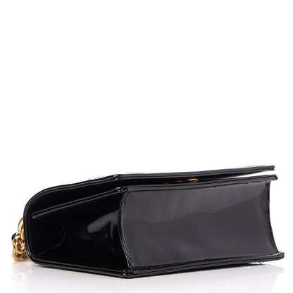 Christian Dior Patent Studded Small Diorama Flap Bag Black 4 of 15