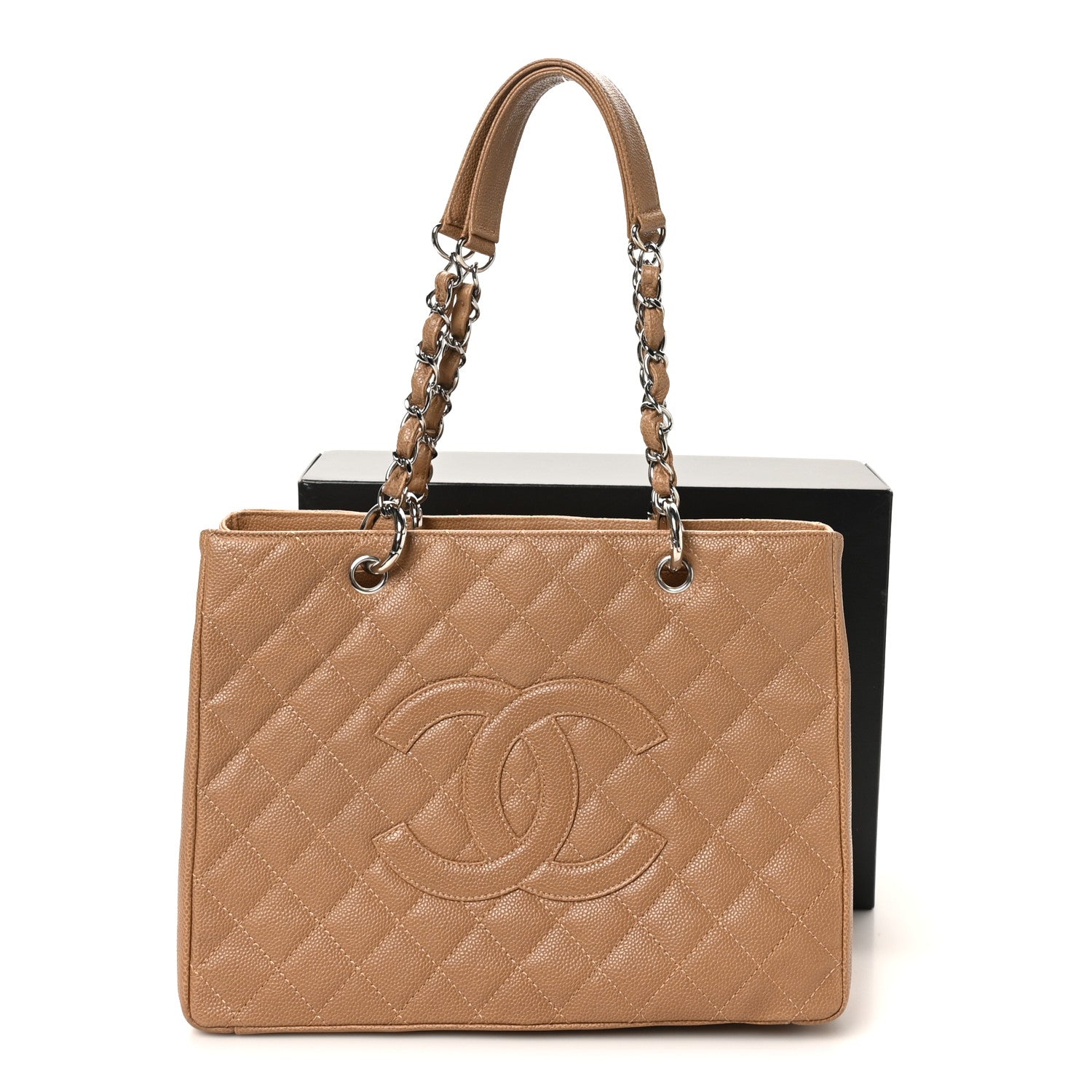 Chanel Caviar Quilted Grand Shopping Tote GST Beige Clair 12 of 12