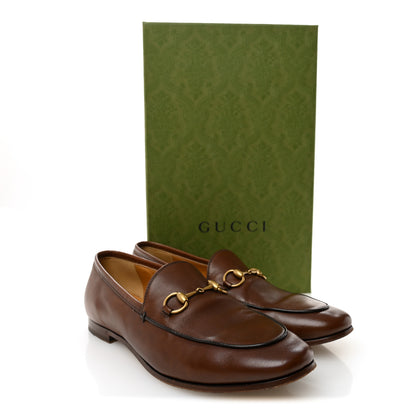 Gucci Calfskin Womens Jordaan Loafers 37 Fondente Brown 11 of 11
