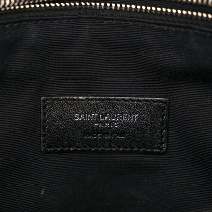 Saint Laurent Calfskin Y Quilted Monogram Loulou Shoulder Bag Pearl Grey 6 of 13