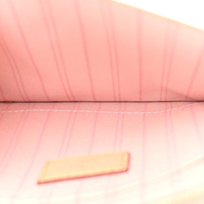Louis Vuitton Damier Azur Neverfull MM GM Pochette Rose Ballerine 5 of 10