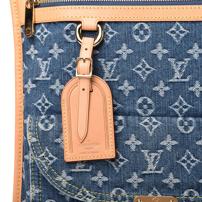 Louis Vuitton Monogram Denim Sac Plat Blue 10 of 10