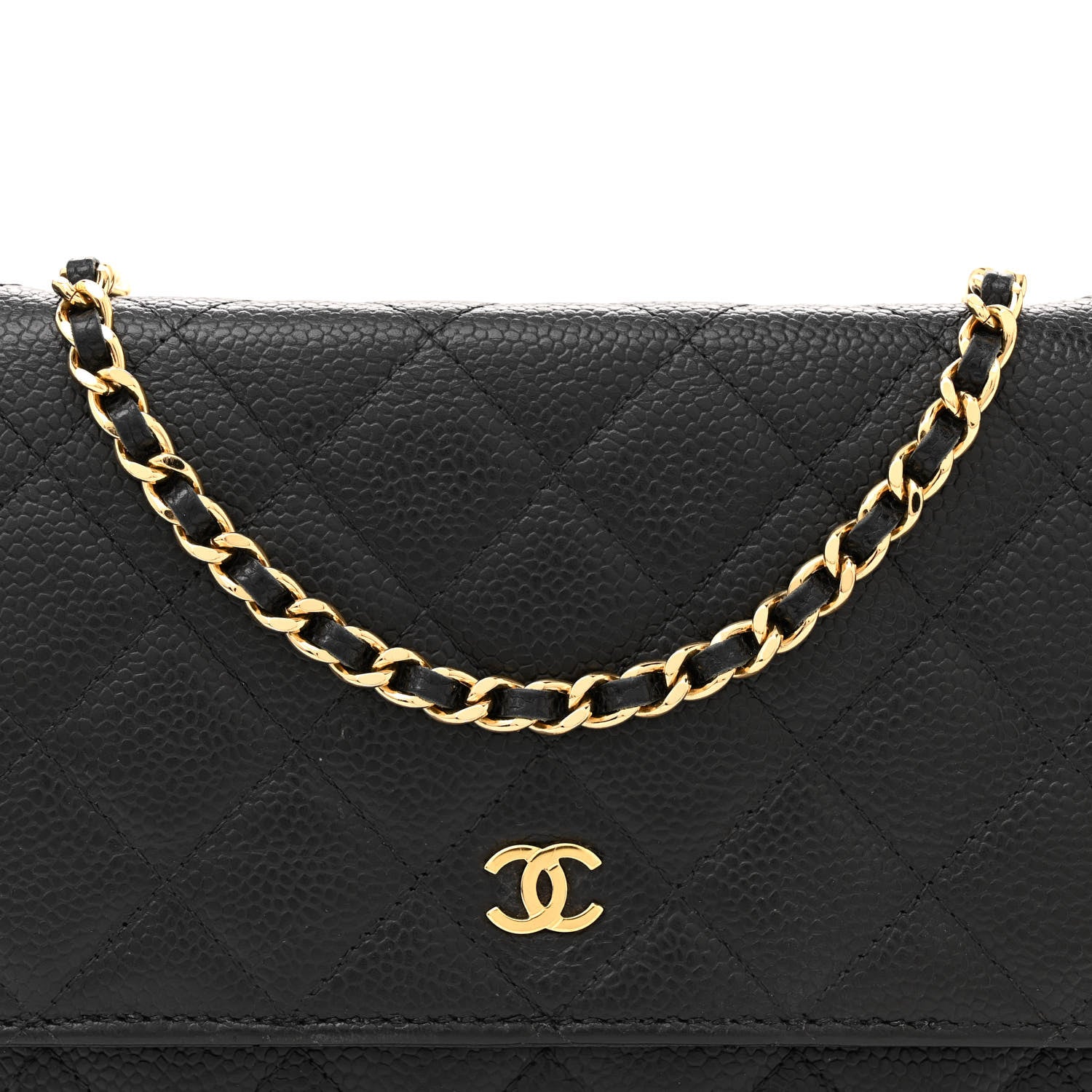 Chanel Caviar Quilted Wallet on Chain WOC Black 8 of 15