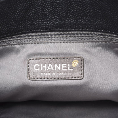 Chanel Glazed Caviar Coco Rider Flap Hobo Dark Grey 7 of 11