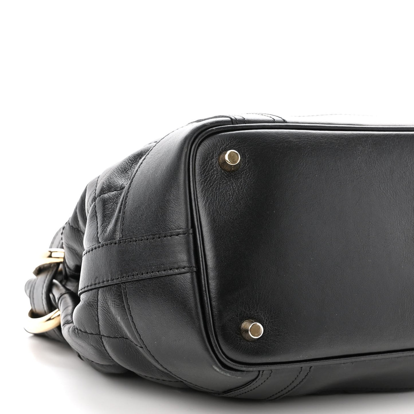 Calfskin Quilted Baby Beaton Black