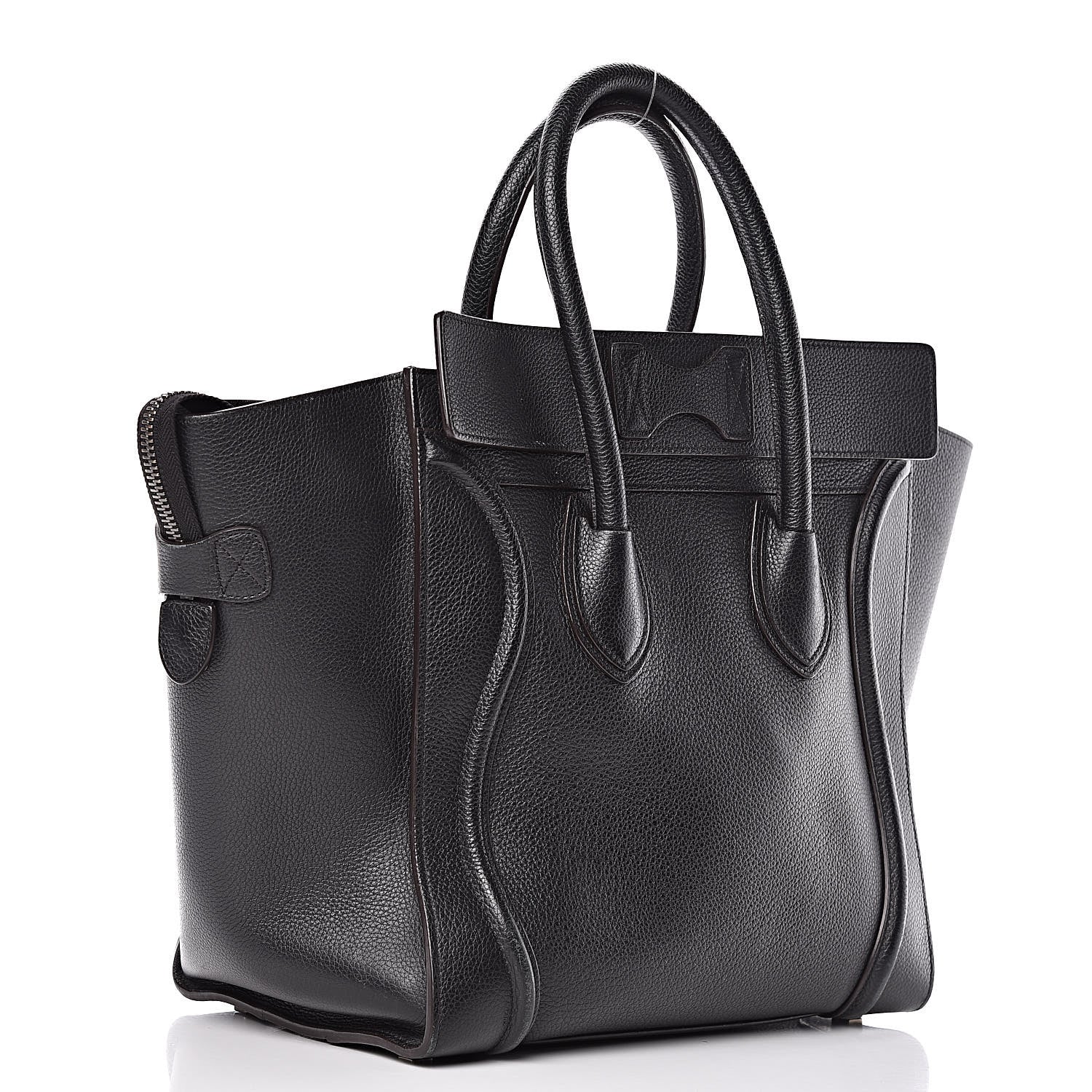 Celine Drummed Calfskin Mini Luggage Black 3 of 20