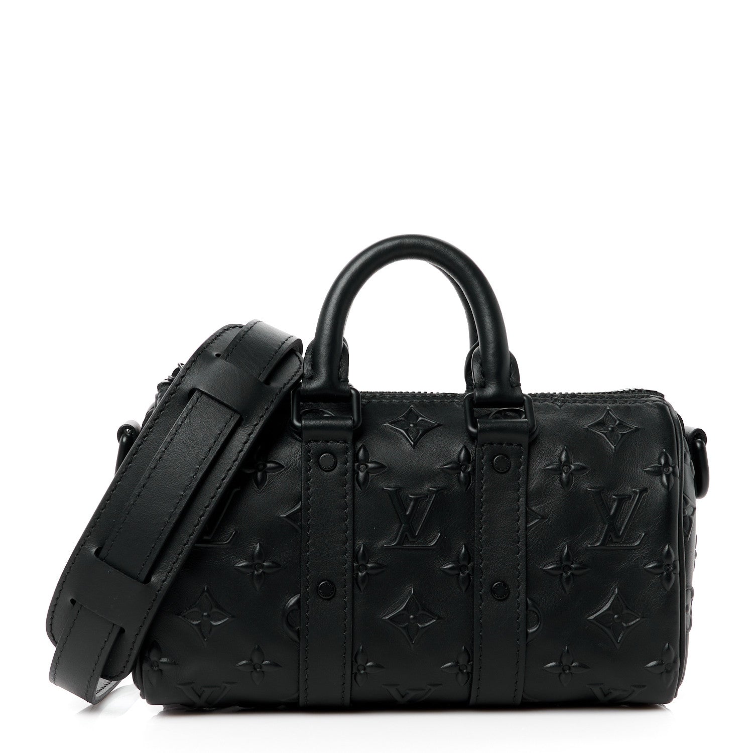 Louis Vuitton Monogram Seal Keepall XS Black 1 of 10